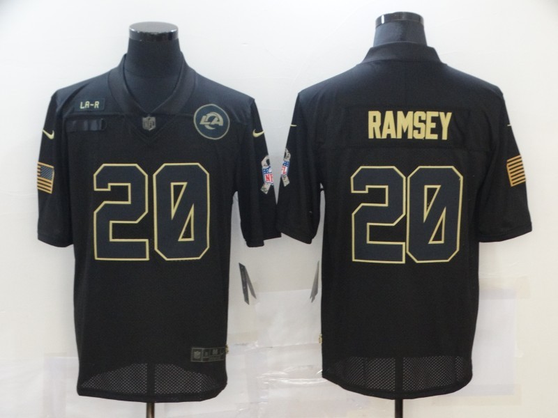 Men's Los Angeles Rams Jalen Ramsey #20 Black Jersey
